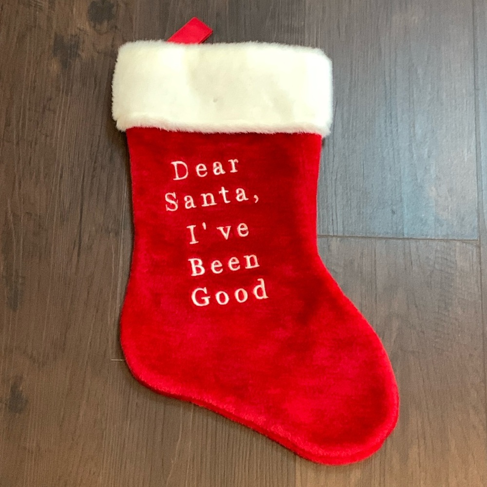 REVERSIBLE CHRISTMAS STOCKING NAUGHTY NICE